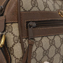 GUCCI GG Supreme Web Sherry Line Bag PVC Beige Gold 98 02 004 Auth SW1946-18