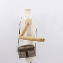 GUCCI GG Supreme Web Sherry Line Bag PVC Beige Gold 98 02 004 Auth SW1946-24