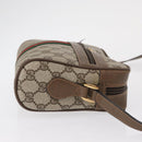 GUCCI GG Supreme Web Sherry Line Bag PVC Beige Gold 98 02 004 Auth SW1946-4