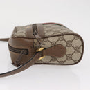GUCCI GG Supreme Web Sherry Line Bag PVC Beige Gold 98 02 004 Auth SW1946-5