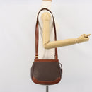 LOEWE Anagram Shoulder Bag PVC Brown Gold Auth SW1947-22
