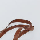 LOEWE Anagram Shoulder Bag PVC Brown Gold Auth SW1947-8