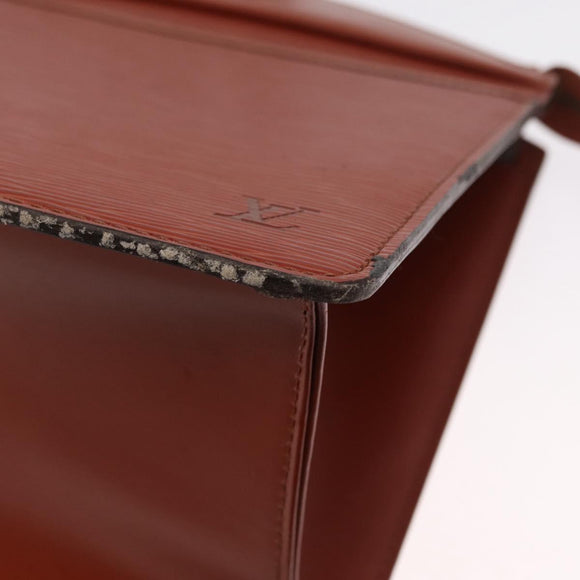 LOUIS VUITTON Epi Riviera Hand Bag Brown M48183 LV Auth SW1950