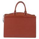 LOUIS VUITTON Epi Riviera Hand Bag Brown M48183 LV Auth SW1950-2