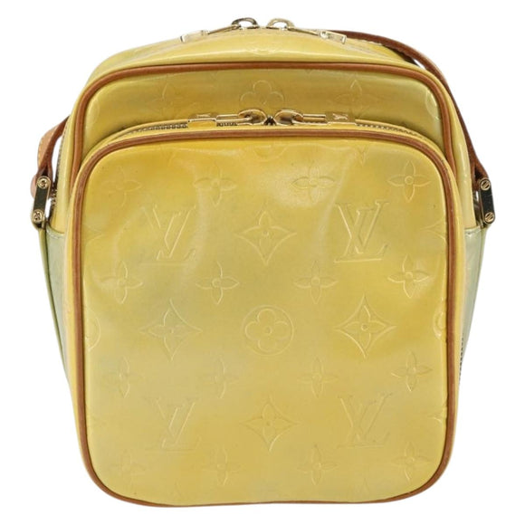 LOUIS VUITTON Monogram Vernis Wooster Shoulder Bag Gris M91036 LV Auth SW1953
