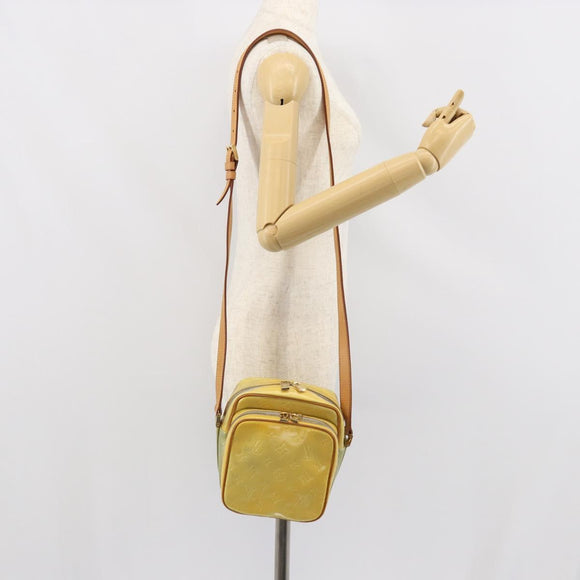 LOUIS VUITTON Monogram Vernis Wooster Shoulder Bag Gris M91036 LV Auth SW1953