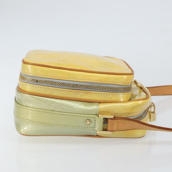 LOUIS VUITTON Monogram Vernis Wooster Shoulder Bag Gris M91036 LV Auth SW1953