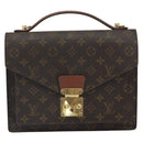 LOUIS VUITTON Monogram Monceau 28 Hand Bag M51185 LV Auth SW1960-13