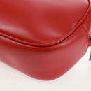 Salvatore Ferragamo Shoulder Bag Leather Red Gold Auth SW1965V-13