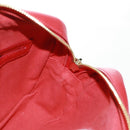 Salvatore Ferragamo Shoulder Bag Leather Red Gold Auth SW1965V-18