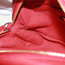 Salvatore Ferragamo Shoulder Bag Leather Red Gold Auth SW1965V-19