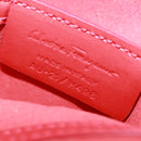 Salvatore Ferragamo Shoulder Bag Leather Red Gold Auth SW1965V-21