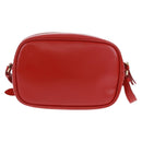 Salvatore Ferragamo Shoulder Bag Leather Red Gold Auth SW1965V-3