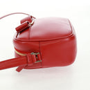 Salvatore Ferragamo Shoulder Bag Leather Red Gold Auth SW1965V-4