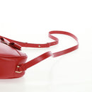 Salvatore Ferragamo Shoulder Bag Leather Red Gold Auth SW1965V-8