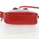 Salvatore Ferragamo Shoulder Bag Leather Red Gold Auth SW1965V-9