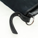 SAINT LAURENT Shoulder Bag Canvas Black Silver Auth SW1966V-9