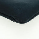 SAINT LAURENT Shoulder Bag Canvas Black Silver Auth SW1966V-16