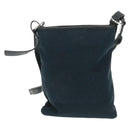 SAINT LAURENT Shoulder Bag Canvas Black Silver Auth SW1966V-2