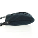 SAINT LAURENT Shoulder Bag Canvas Black Silver Auth SW1966V-3