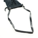 SAINT LAURENT Shoulder Bag Canvas Black Silver Auth SW1966V-8