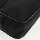 Salvatore Ferragamo Shoulder Bag Nylon Black Gold Auth SW1967V-9