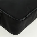 Salvatore Ferragamo Shoulder Bag Nylon Black Gold Auth SW1967V-15