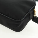 Salvatore Ferragamo Shoulder Bag Nylon Black Gold Auth SW1967V-16