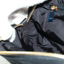 Salvatore Ferragamo Shoulder Bag Nylon Black Gold Auth SW1967V-20