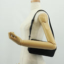 Salvatore Ferragamo Shoulder Bag Nylon Black Gold Auth SW1967V-23