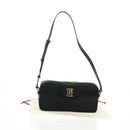 Salvatore Ferragamo Shoulder Bag Nylon Black Gold Auth SW1967V-12
