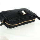 Salvatore Ferragamo Shoulder Bag Nylon Black Gold Auth SW1967V-6