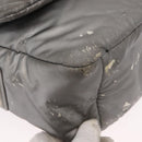 CHANEL Cococoon Shoulder Bag Nylon Gray Silver CC Auth SW1968-8