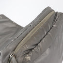 CHANEL Cococoon Shoulder Bag Nylon Gray Silver CC Auth SW1968-9