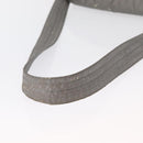CHANEL Cococoon Shoulder Bag Nylon Gray Silver CC Auth SW1968-7