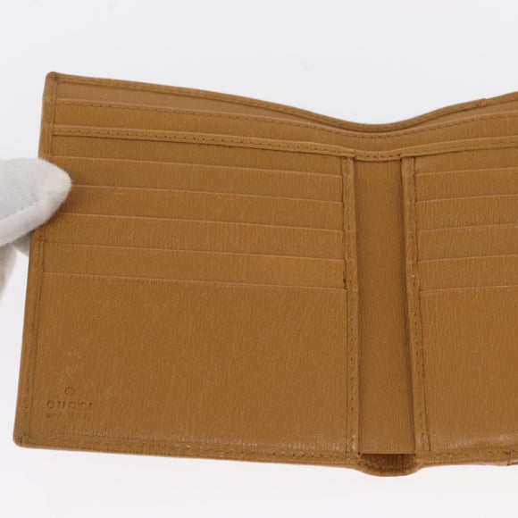GUCCI Jackie Wallet Leather Beige Gold 035 2778 2169 Auth SW1975