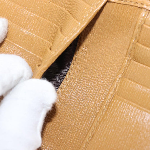 GUCCI Jackie Wallet Leather Beige Gold 035 2778 2169 Auth SW1975