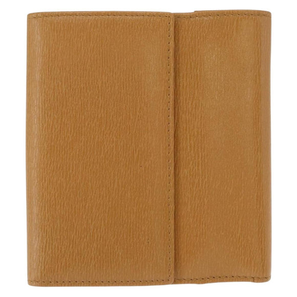 GUCCI Jackie Wallet Leather Beige Gold 035 2778 2169 Auth SW1975