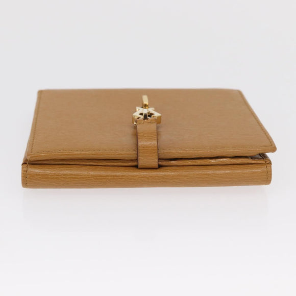 GUCCI Jackie Wallet Leather Beige Gold 035 2778 2169 Auth SW1975