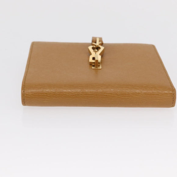 GUCCI Jackie Wallet Leather Beige Gold 035 2778 2169 Auth SW1975