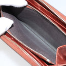 GUCCI GG Canvas Shiny Guccissima Wallet Patent leather Orange 295671 Auth SW1979-11