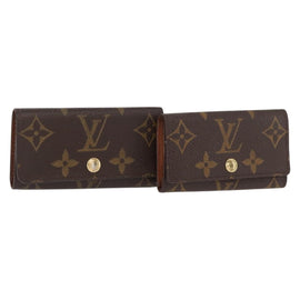 LOUIS VUITTON Monogram Multicles 4 Key Case 2 Set LV Auth SW1981