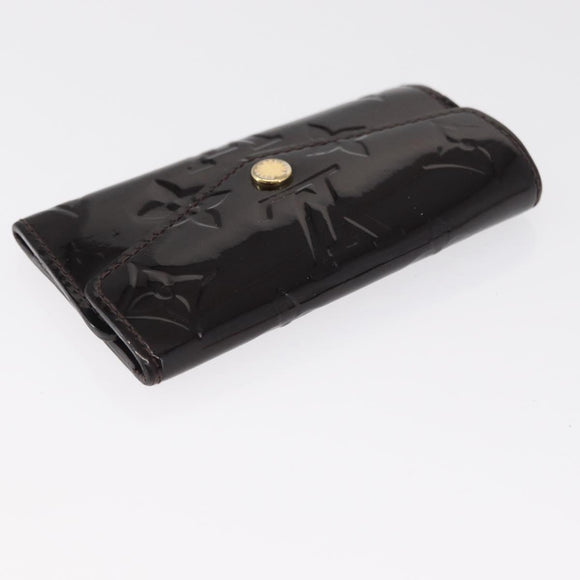 LOUIS VUITTON Multicles 4 Key Case 3 Set Black Amarante Damier Azur Auth SW1982