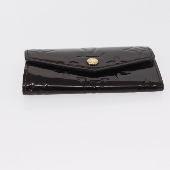 LOUIS VUITTON Multicles 4 Key Case 3 Set Black Amarante Damier Azur Auth SW1982