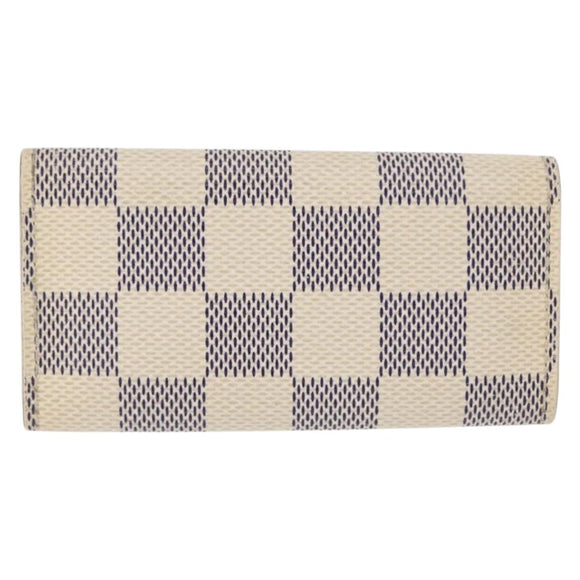 LOUIS VUITTON Multicles 4 Key Case 3 Set Black Amarante Damier Azur Auth SW1982