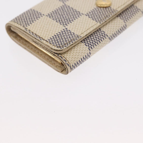 LOUIS VUITTON Multicles 4 Key Case 3 Set Black Amarante Damier Azur Auth SW1982