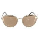 CHANEL Sunglasses metal Gold CC Auth SW1983V-2