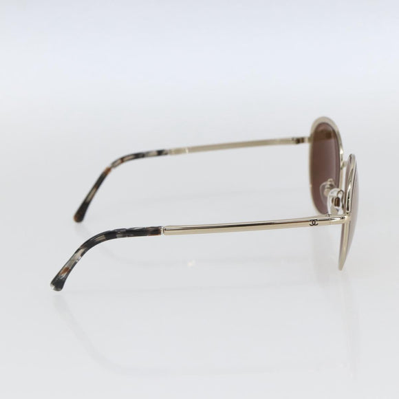 CHANEL Sunglasses metal Gold CC Auth SW1983V