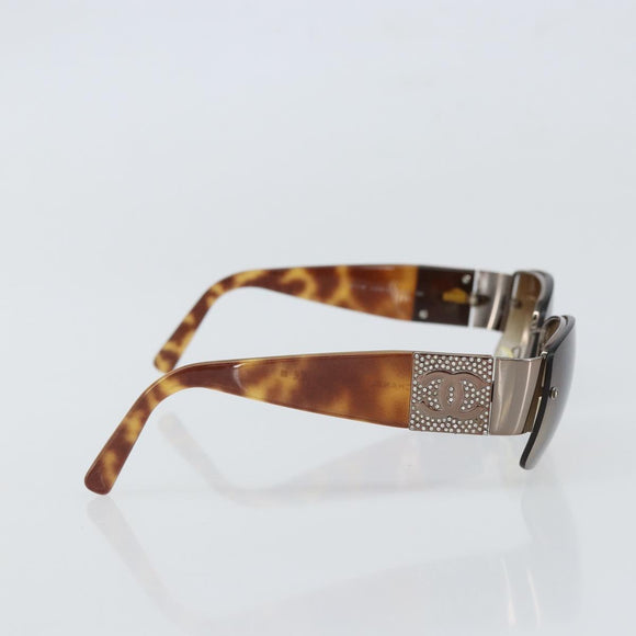 CHANEL Sunglasses plastic Brown CC Auth SW1984