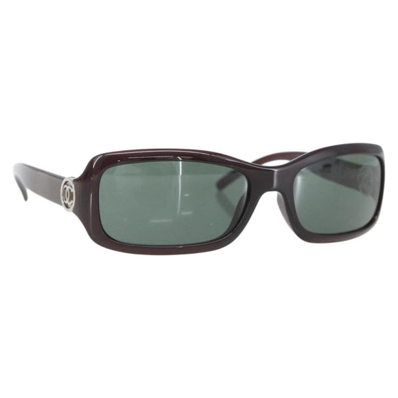 CHANEL Sunglasses plastic Green CC Auth SW1985